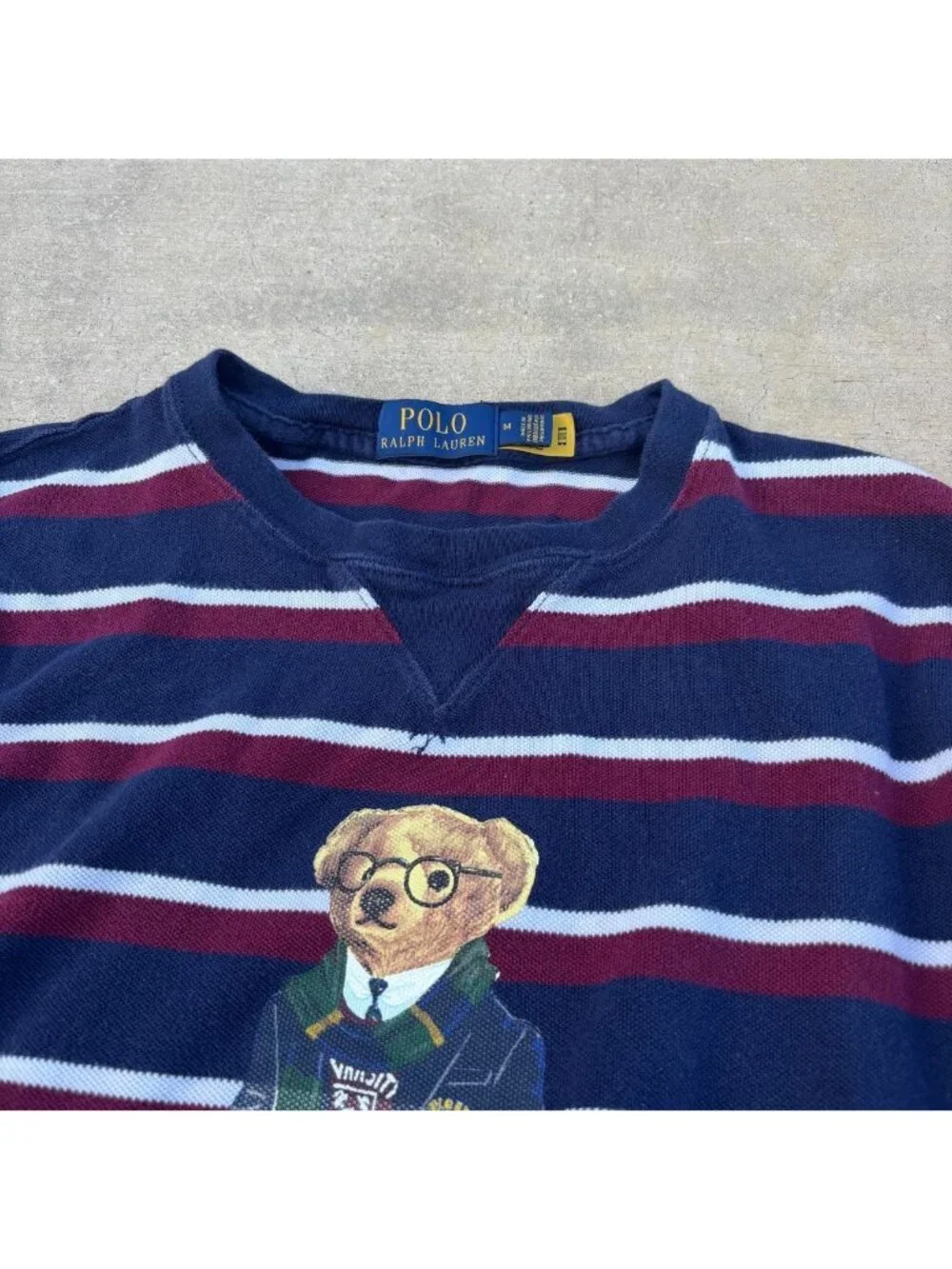 Polo Ralph Lauren Polo Bear Rugby Striped Varsity shirt size S